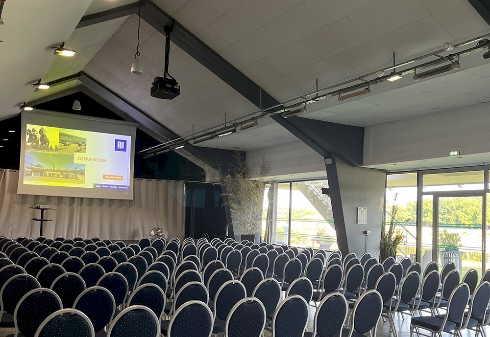 Salle de séminaire configuration théâtre, hippodrome Parilly Lyon