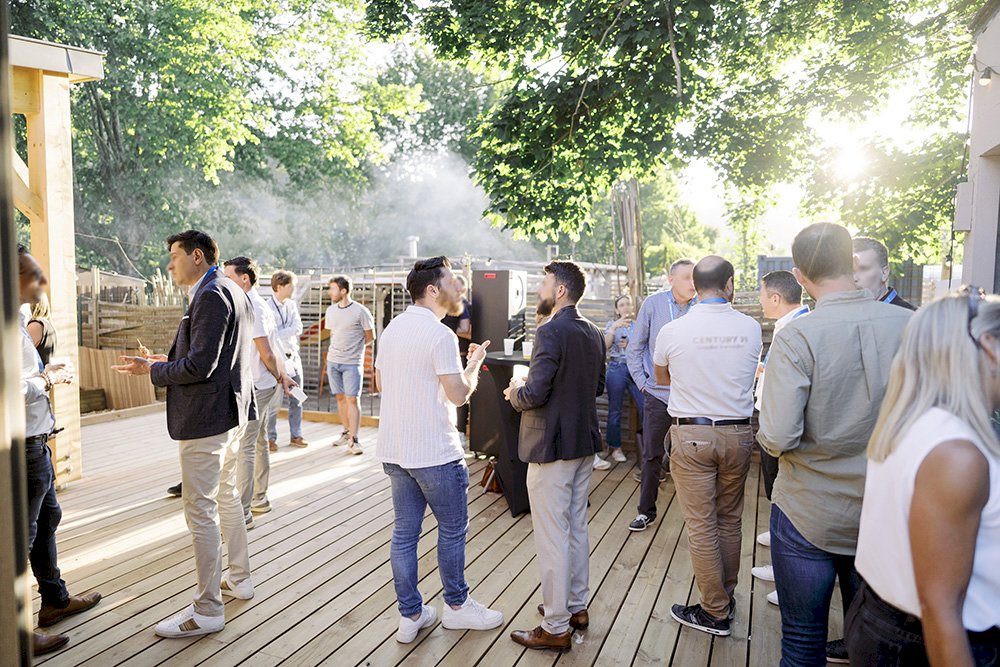 Soirée entreprise terrasse bord de Saône Go Captain Rochetaillée Lyon