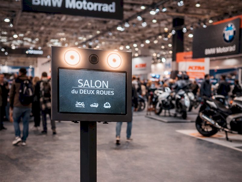 photobooth salon moto Lyon borne selfie animation
