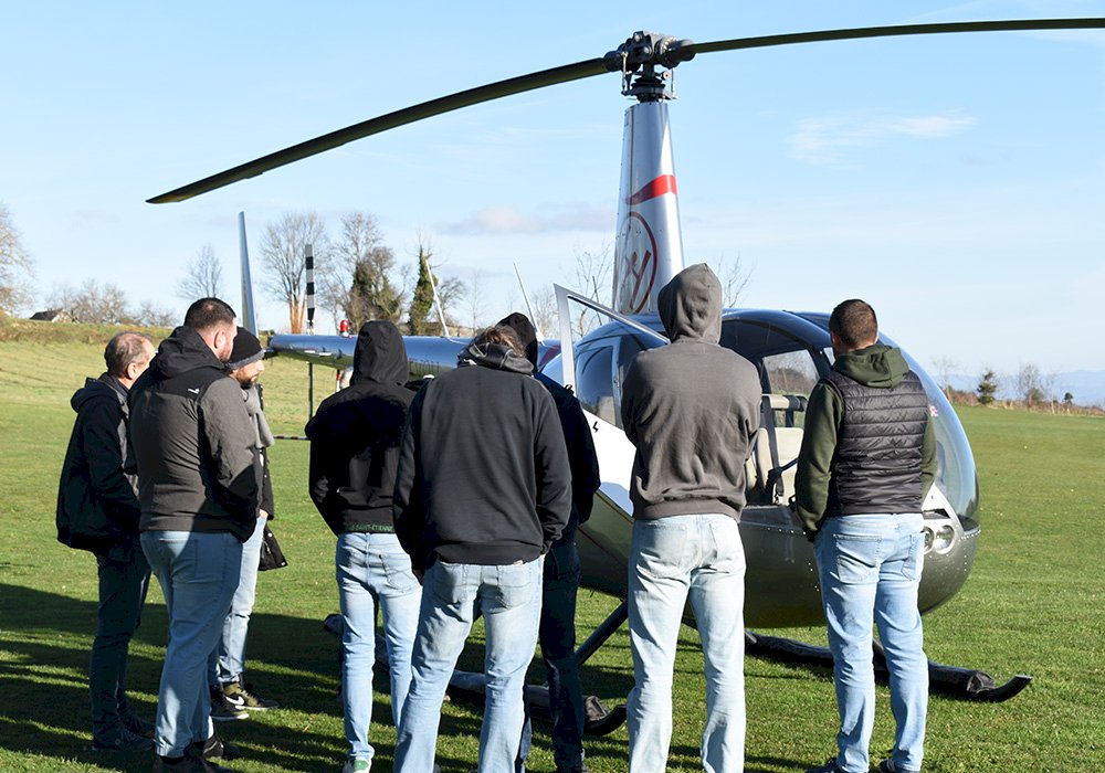 séminaire d'entreprise avec l'hélicoptère fly for you